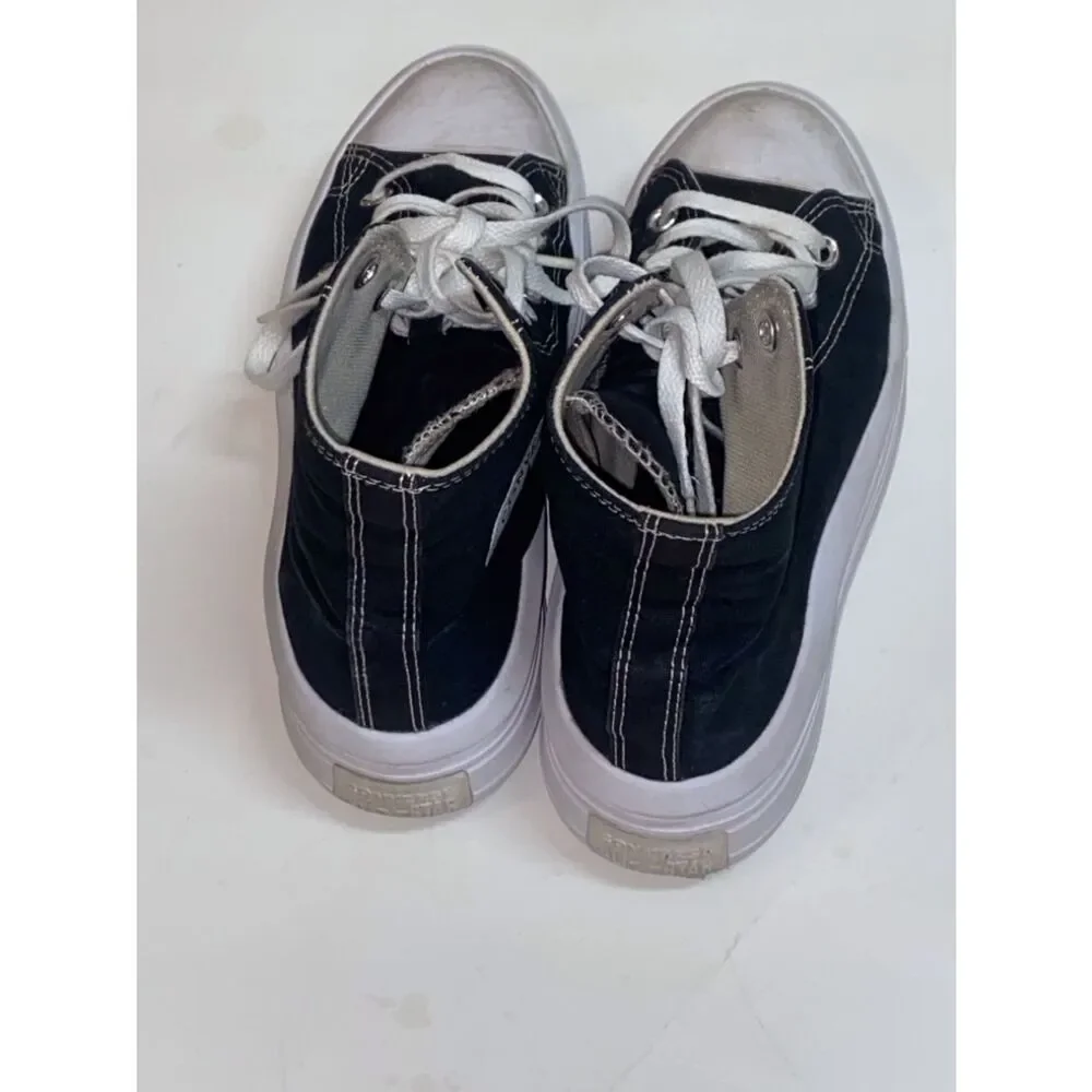 Converse Black and White Women’s Platforms High-Top Sneakers - All Star Move